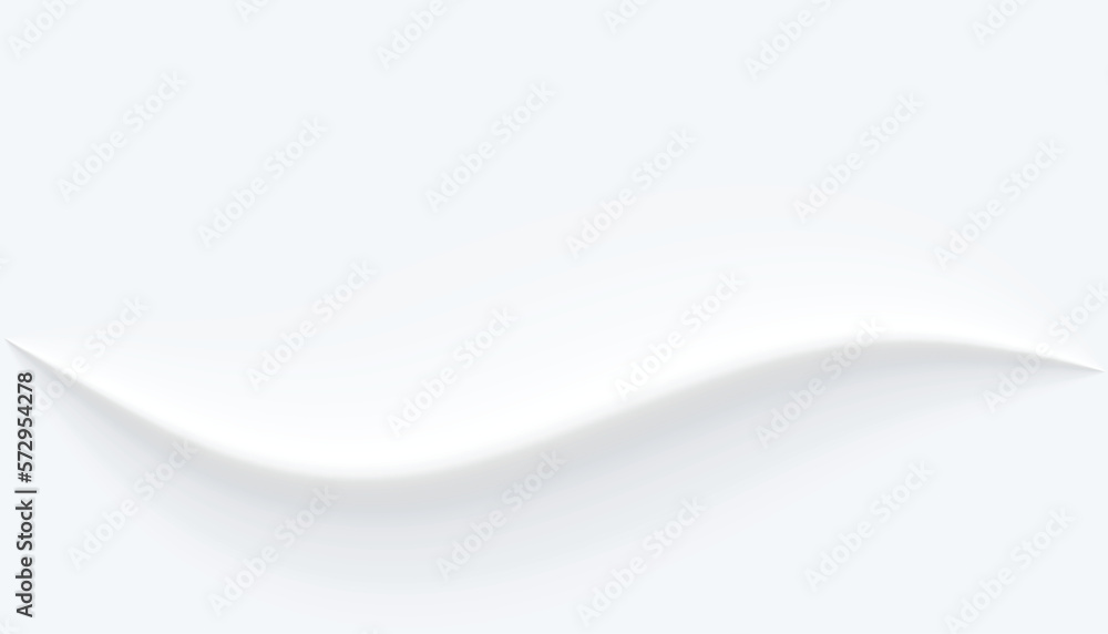 Fototapeta premium simple neumorphic bank banner with wavy white layer