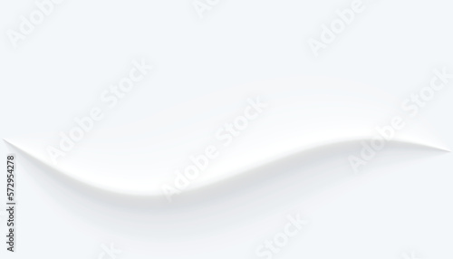 simple neumorphic bank banner with wavy white layer