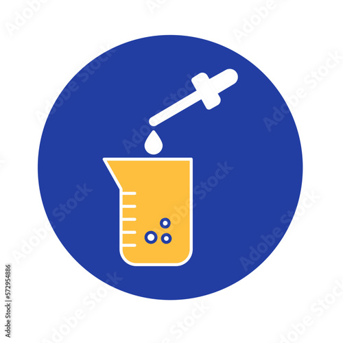  Chemical test Vector Icon

