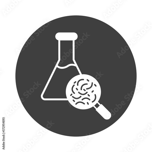 Bacteria test Vector Icon

