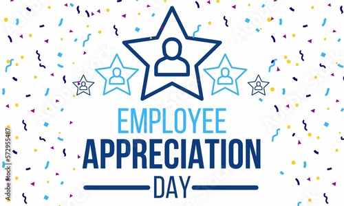 Employee Appreciation Day design with confetti