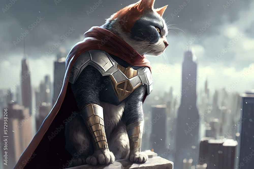 Cat skyscraper top