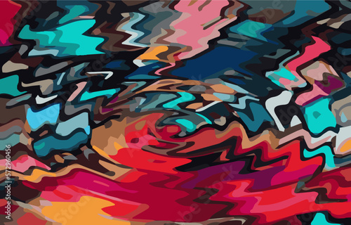 colorful melted oil paint vector illustration eps.10