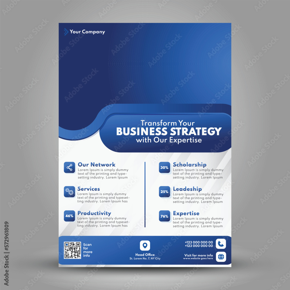 Naklejka premium Business flyer design