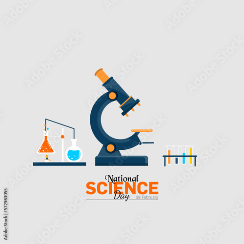 Illustration of National Science day concept