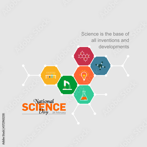 Illustration of National Science day concept