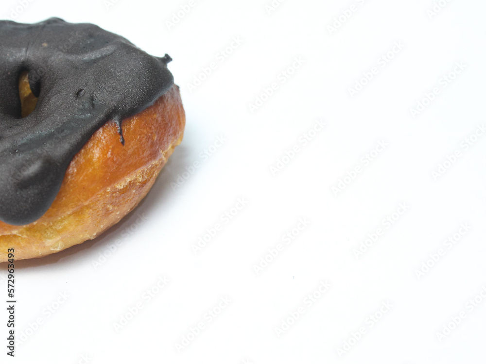 Obraz premium close up donut on white background 