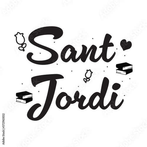 sant jordi 23 april, simple design photo