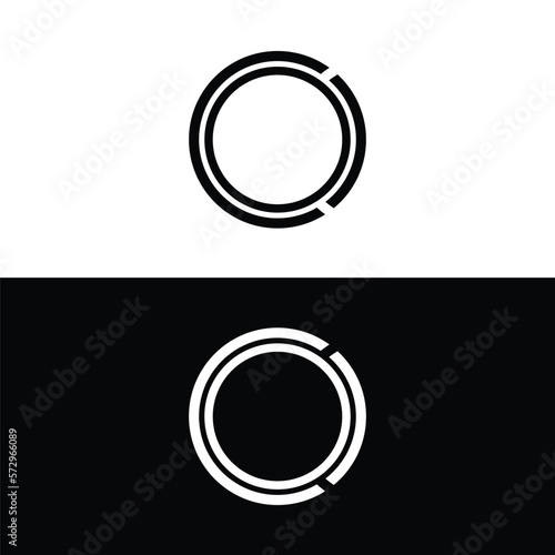 Round circular banner frames, borders . Circle vector logo 