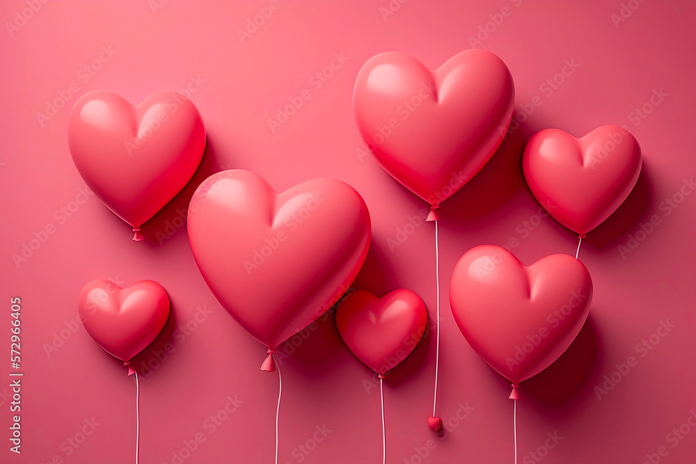 Pink balls. Romance. Relations. Generative AI