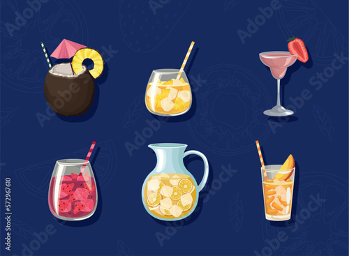 six refresh drinks