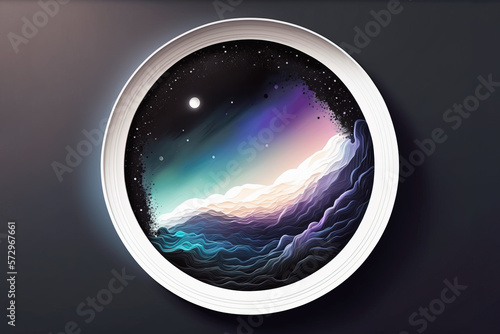 Window into Space, Illustration Concept, Generative Art