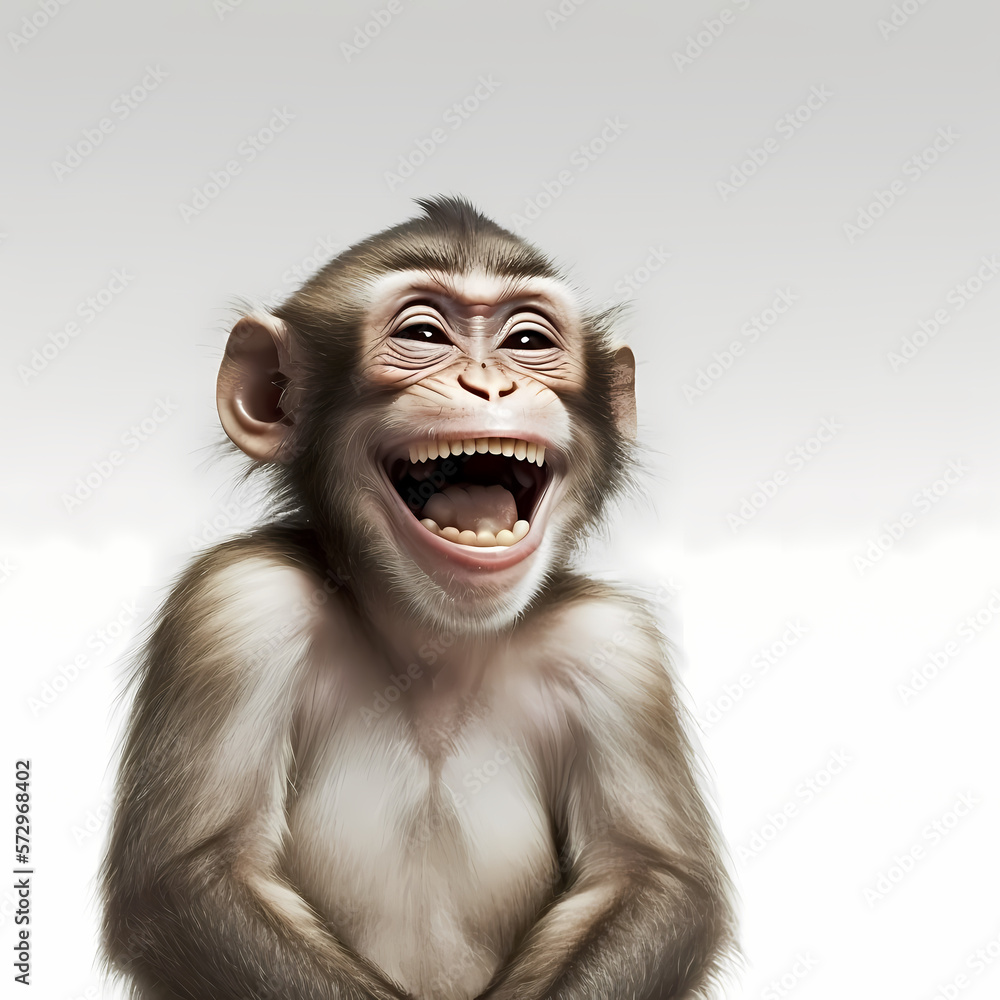 Happy Baboon - Funny Monkey Happy Baboon - Funny Monkey