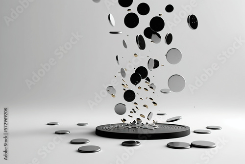Falling Coins Generative Concept