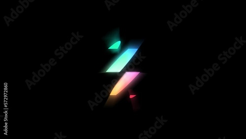 Loading Animation with Glowing Shapes