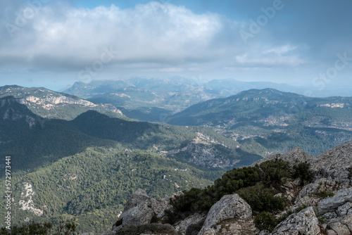 Vast mountain landscape in Mallorca