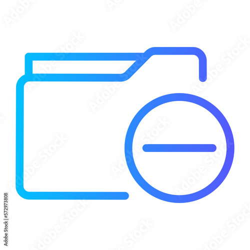 Free Download delete folder gradient icon - GFXLoad