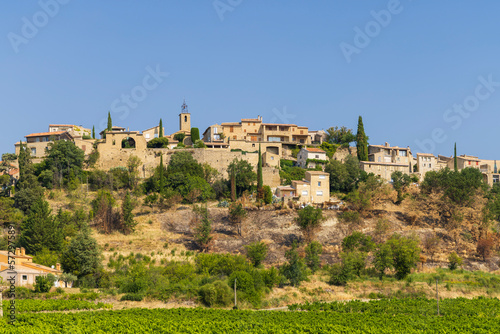 Typical small town Faulcon, Provence, France