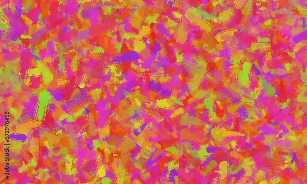 Multicolored chaotic brush strokes, bright colors, chalk texture. Seamless abstract background.
