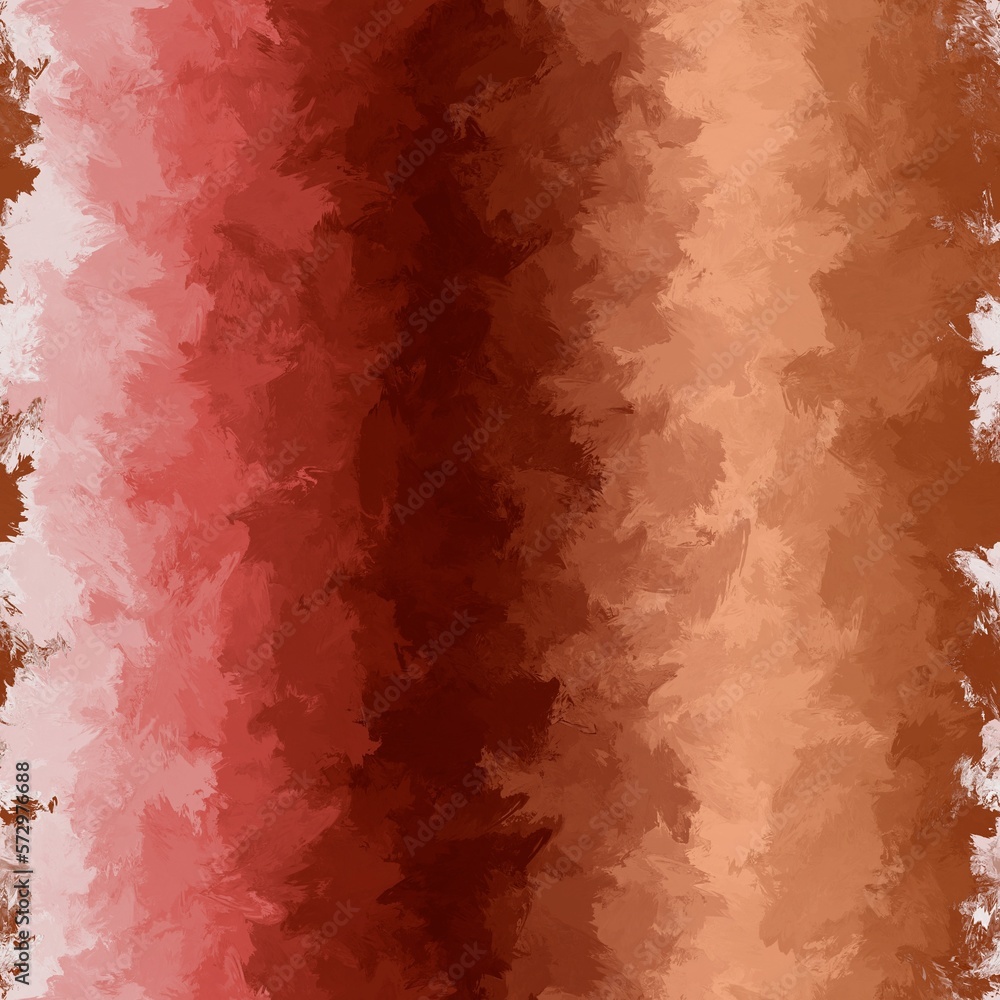 Abstract brown and red vertical gradient background with distorted texture. Seamless pattern.