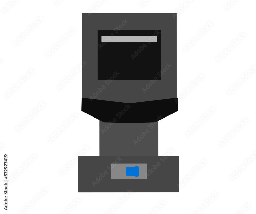 Electric meter. Flat style illustration. Isolated. Electric meter. Flat style illustration. Isolated.
