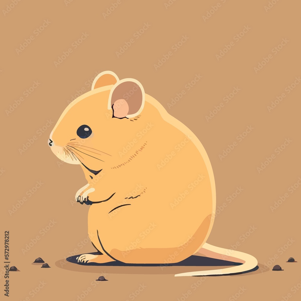 small rodent mammal animal created with Generative AI technology small rodent mammal animal created with Generative AI technology