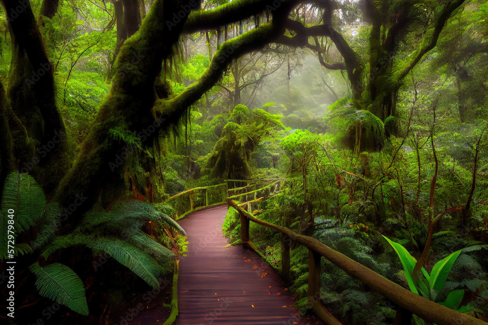 Most Beautiful place in Monteverde Cloud Forest Biological Reserve Costa Rica. Generative Ai Most Beautiful place in Monteverde Cloud Forest Biological Reserve Costa Rica. Generative Ai