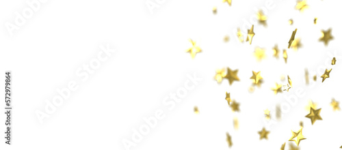 A gray whirlwind of golden snowflakes and stars. New