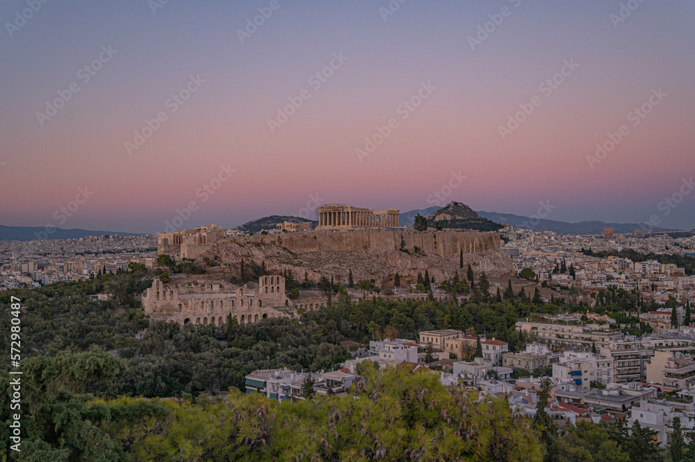 Spectacular Sunset View of the Acropolis
