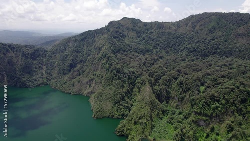 Crater lake ngozi in Tanzania, Africa photo