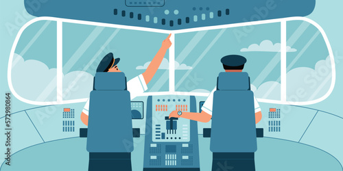 Airplane Interior Flat