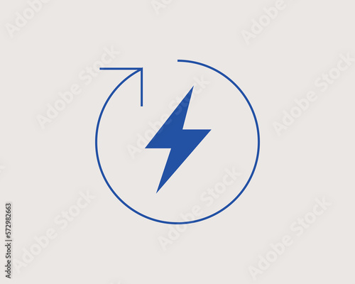Free Download Concept of renewable energy in a flat style. Ecology thin line icon. Green Energy editable stroke icon.  Vector illustration - GFXLoad