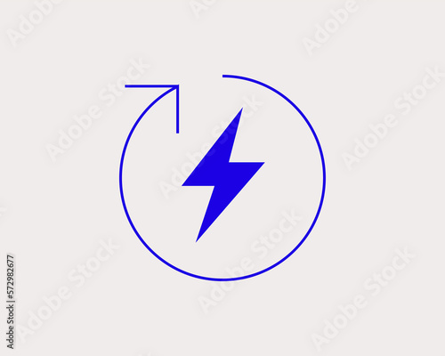 Free Download Concept of renewable energy in a flat style. Ecology thin line icon. Green Energy editable stroke icon.  Vector illustration - GFXLoad