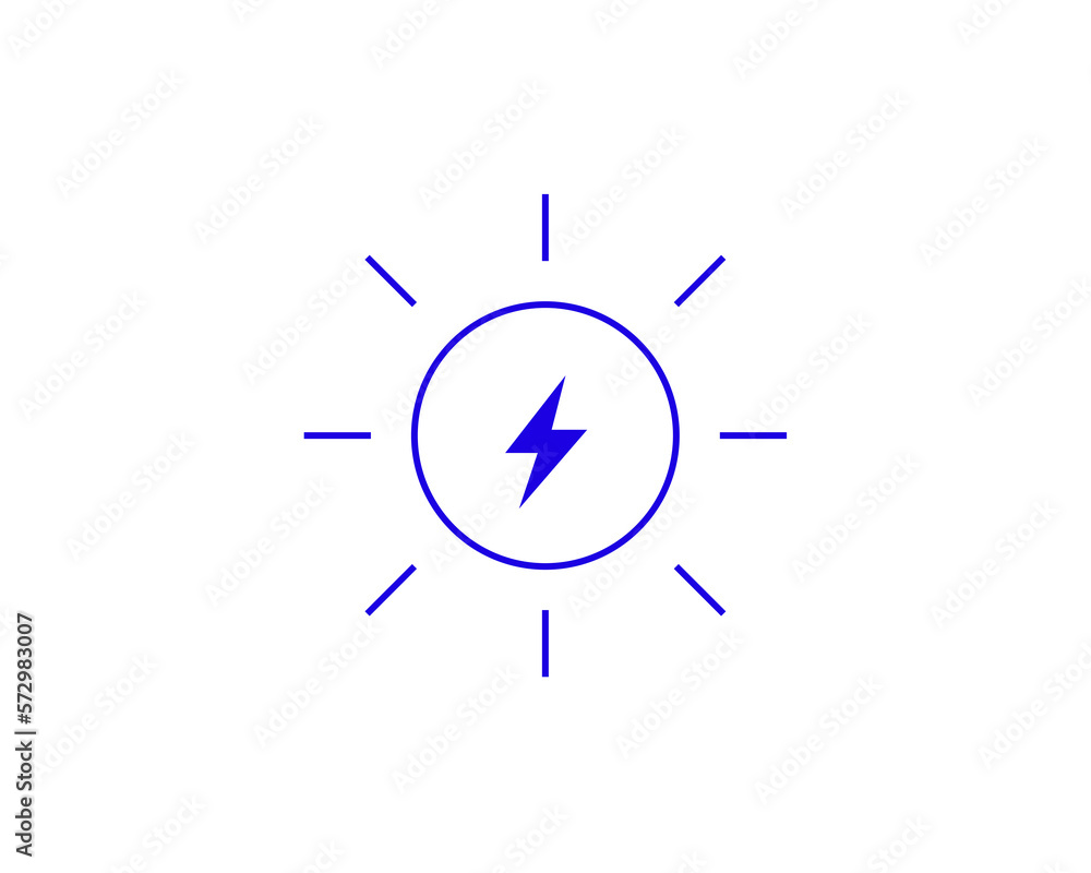 Isolated Concept of solar energy in a flat style. Ecology thin line icon. Green Energy editable stroke icon. Vector illustration Isolated Concept of solar energy in a flat style. Ecology thin line icon. Green Energy editable stroke icon. Vector illustration