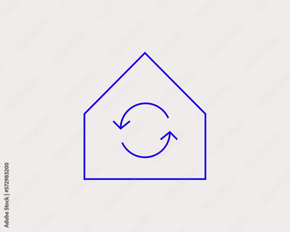 Concept of energy recycling in a flat style. Ecology thin line icon. Green Energy editable stroke icon. Vector illustration Concept of energy recycling in a flat style. Ecology thin line icon. Green Energy editable stroke icon. Vector illustration