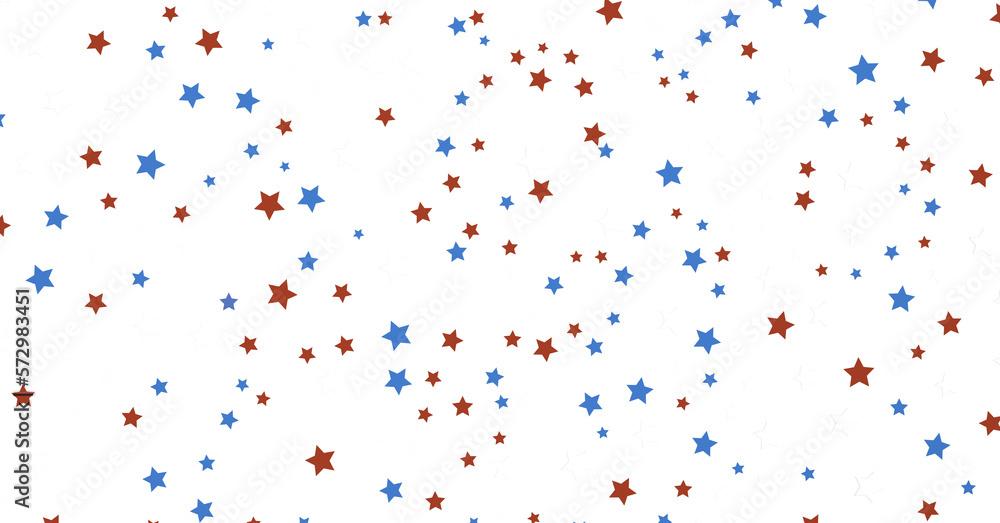 Stars - Festive background with confetti in the shape of stars in the color of the American flag. US independence day. Stars - Festive background with confetti in the shape of stars in the color of the American flag. US independence day.