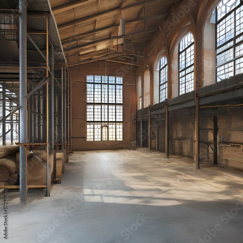 A warehouse converted into a loft with a modern design 1_SwinIRGenerative AI