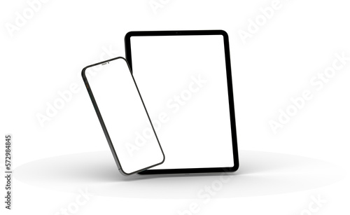 Photo Black tablet computer...