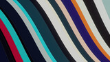 Trendy flickering colorful beautiful abstract lines, flat creative background.