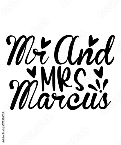 Mr And Mrs Marcus SVG Cut File