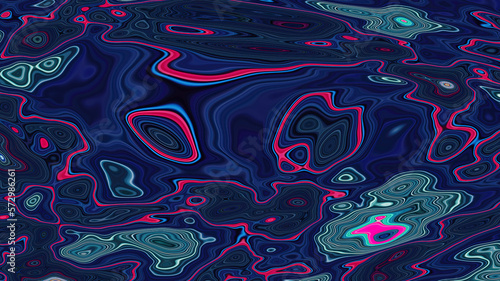 Flickering multi-colored elements, voronoi texture with distortion, imitation of psychedelic trip.