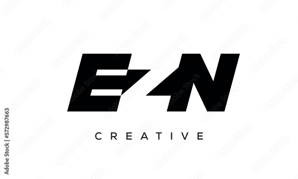 EZN letters negative space logo design. creative typography monogram vector EZN letters negative space logo design. creative typography monogram vector