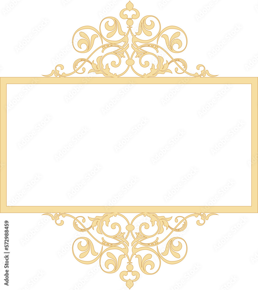 ornate rectangular gold frame ornate rectangular gold frame
