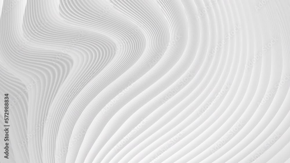 White curve waves abstract motion background. Seamless looping animation White curve waves abstract motion background. Seamless looping animation