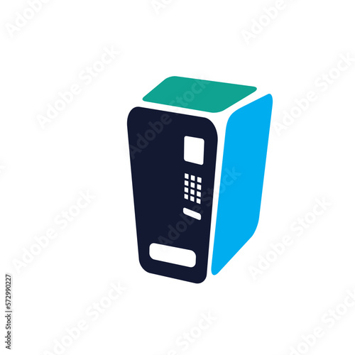 Vending machine drink bottle display logo design