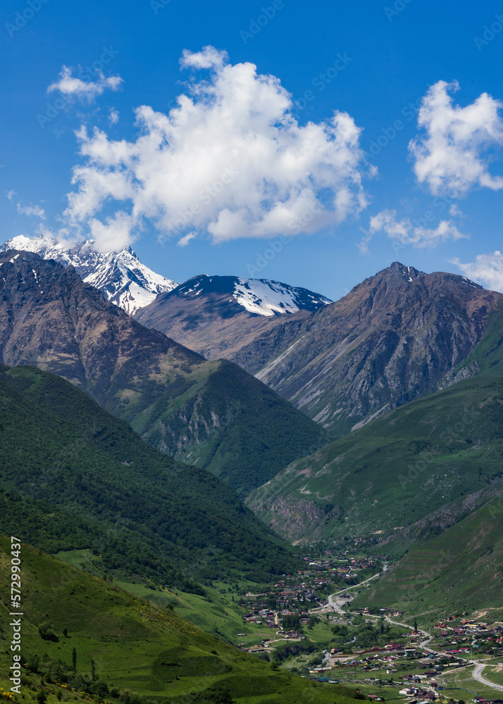 landscape in the mountains Ossetia