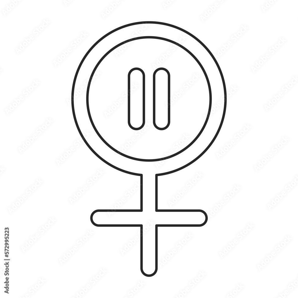 Menopause symbol in vector icon Menopause symbol in vector icon