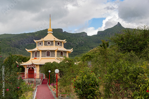 Tien Tan Chinese Pagoda in Port Louis, Mauritius