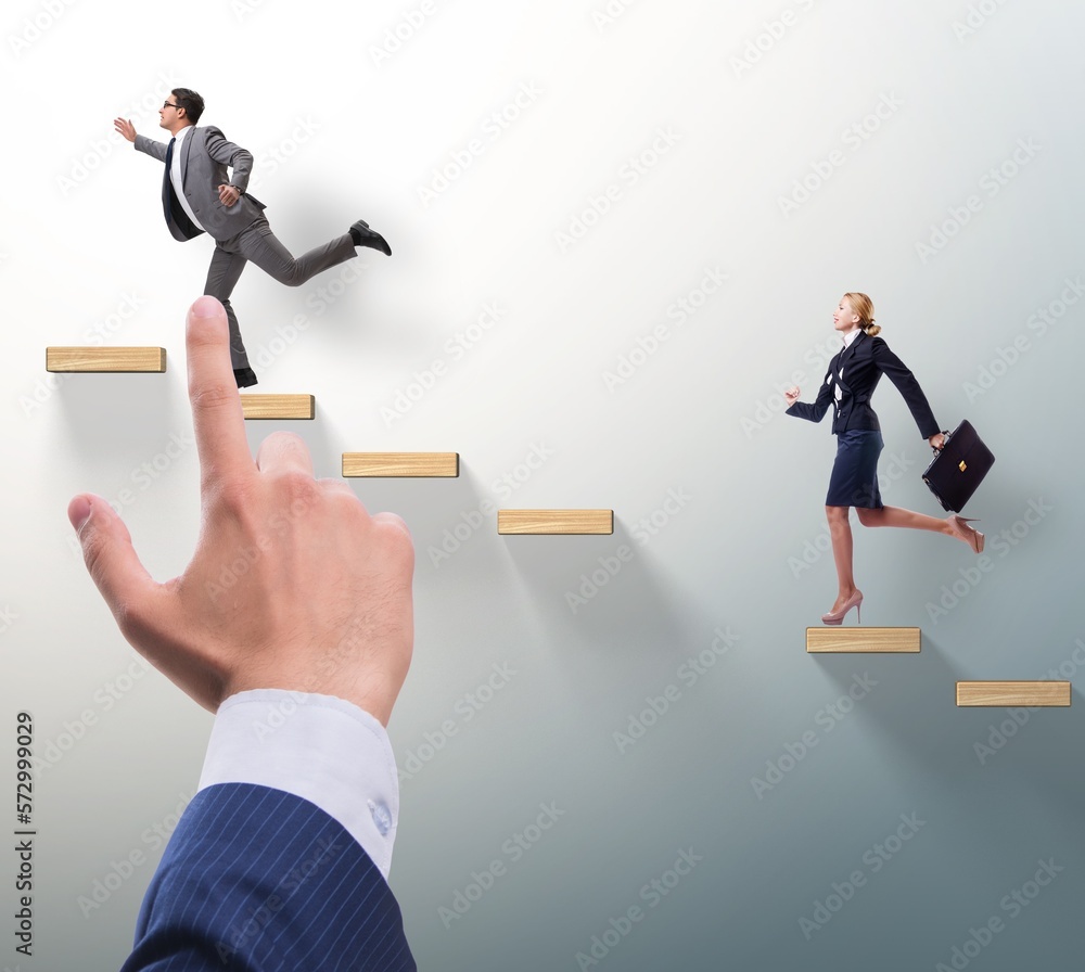 Fototapeta premium Gender discrimination concept with promotions