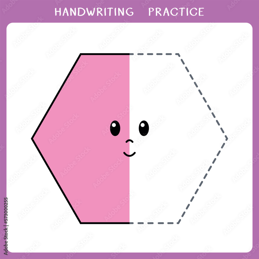 Handwriting practice worksheet. Simple educational game for kids ...